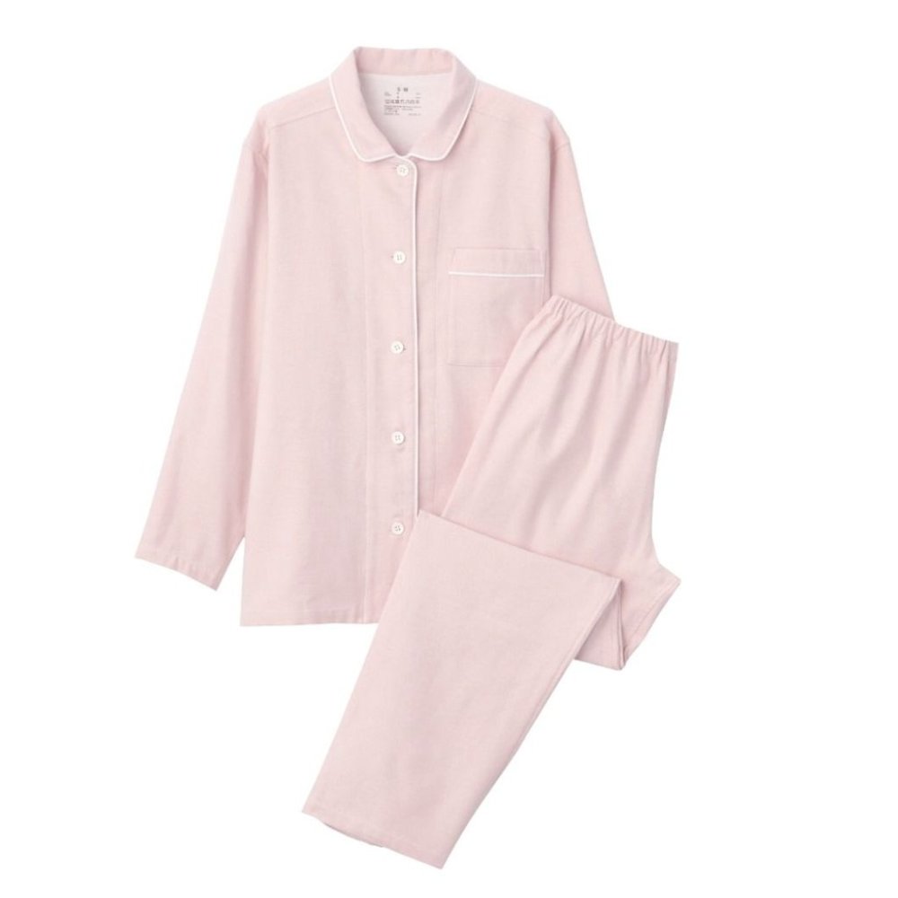 MUJI WOMEN SIDE SEAMLESS FLANNEL PAJAMA